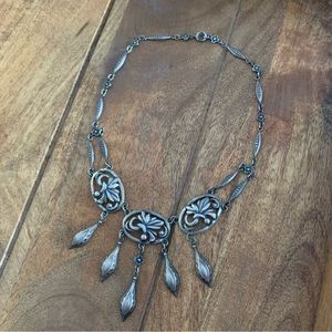 Vintage Bohemian Silver Necklace